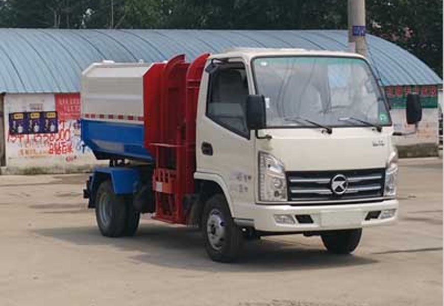 國五凱馬5方自裝卸式垃圾車